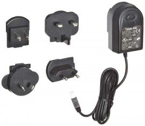 Testo 0554 1094 Power Supply Unit with Interchangeable Connectors-