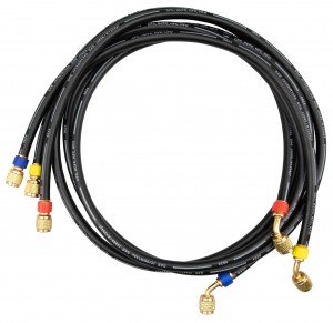 Testo 0554 2113 3-Hose Set without valve, low loss, 1/4&quot; to 1/4&quot;-