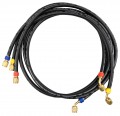 Testo 0554 2113 3-Hose Set without valve, low loss, 1/4&quot; to 1/4&quot;-