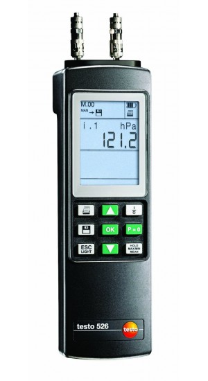 Testo 526-2 Differential Manometer, 0-2000 hPa, 0.05% Acc&#039;y-