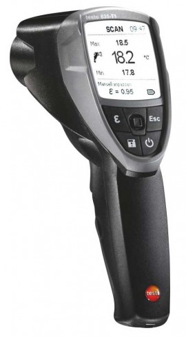 Testo 835-T1 Infrared Thermometer, 50:1 Optics, Type K Input