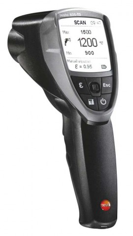 Testo 835-T2 Infrared Thermometer, 50:1 Optics, Type K, 1500¡C