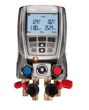 Testo 570 Digital Manifold with Vacuum Sensor &amp; Data Logging-