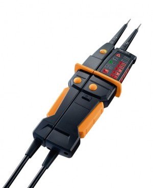 Testo 750-2 Digital Voltage, Continuity, Phase Sequence Tester with GFCI Test &amp; Flashlight-