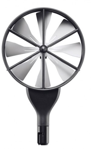 Testo 0635 9370 High-Precision Vane Probe Head with Temperature Sensor, 4"-