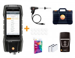 Testo 300 LL Commercial Combustion Analyzer Kit with 'NO' sensor and printer-