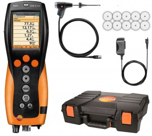 Testo 330-2G LX Kit #1 Combustion Analyzer and 12" Flue Gas Probe-