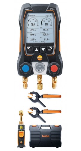 Testo 550s Smart Digital Manifold Kit with wireless temperature
