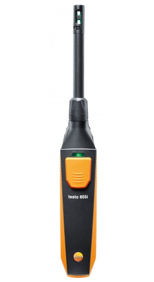 Testo 605i Smart Probe Thermo-Hygrometer, 0 to 100%, -4 &amp;agrave; 140&amp;deg;F-