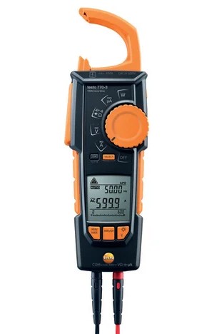 Testo 770-3 True RMS AC/DC Clamp Meter with Bluetooth<sup>®</sup>, 1000 V, 600 A-