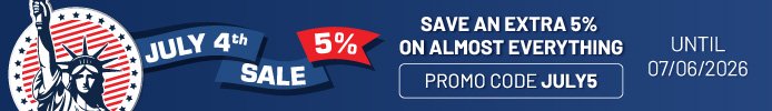 Independence Day Promotion - Save 5% on almost everything with promo code JULY5